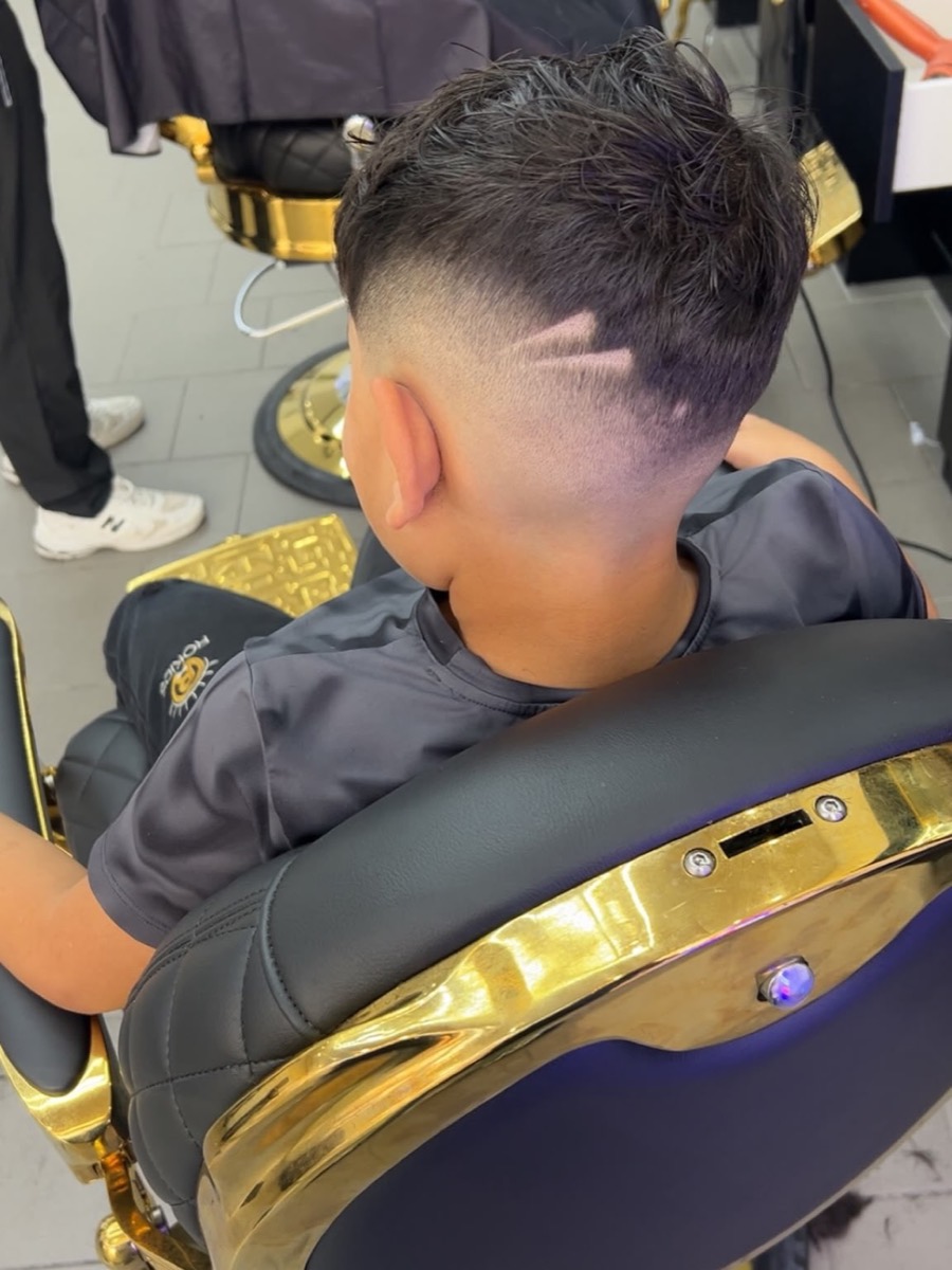 Dégradé réalisé au salon